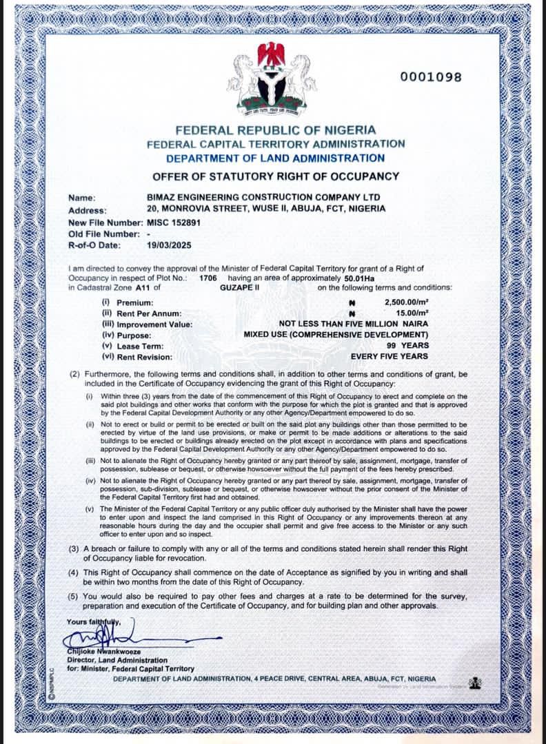 Land for Sale in Guzape 2, FCT cover picture