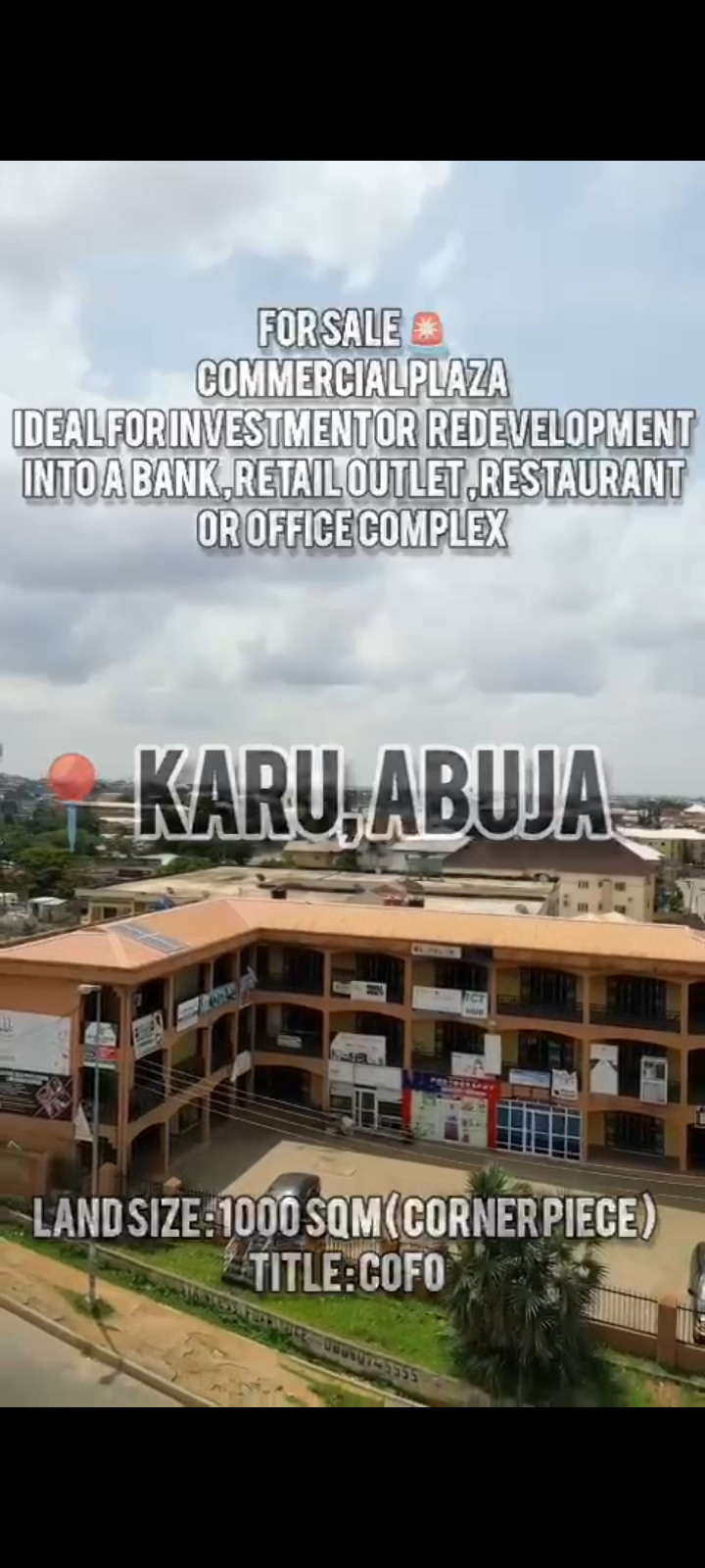 Plaza for Sale in Karu, FCT cover picture