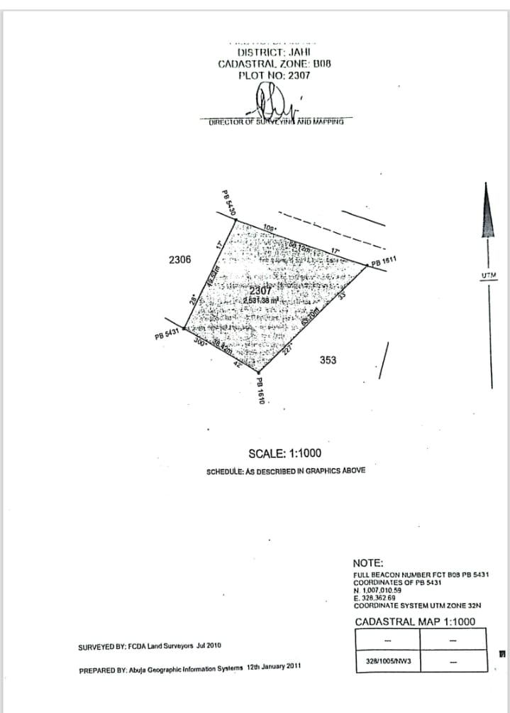 Land for Sale in Jahi Gilmore, FCT cover picture