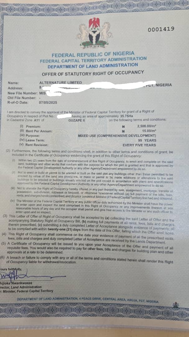 Land for Sale in Guzape, FCT cover picture