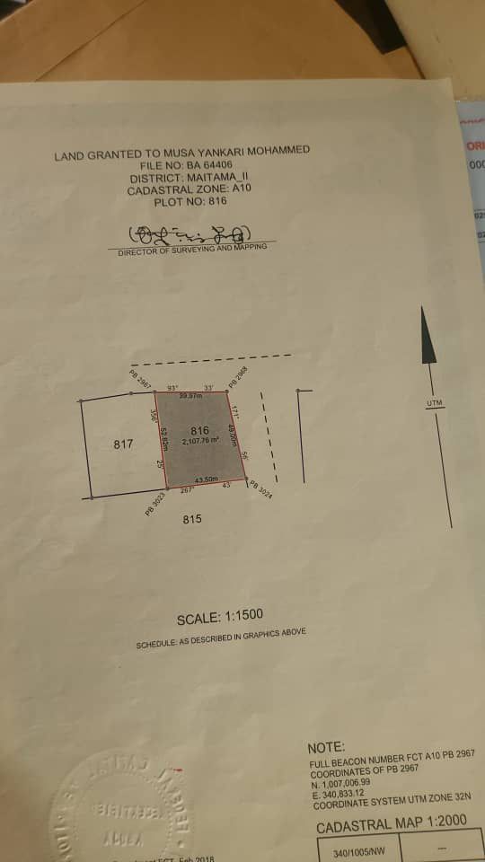 Land for Sale in Maitama 2, FCT cover picture