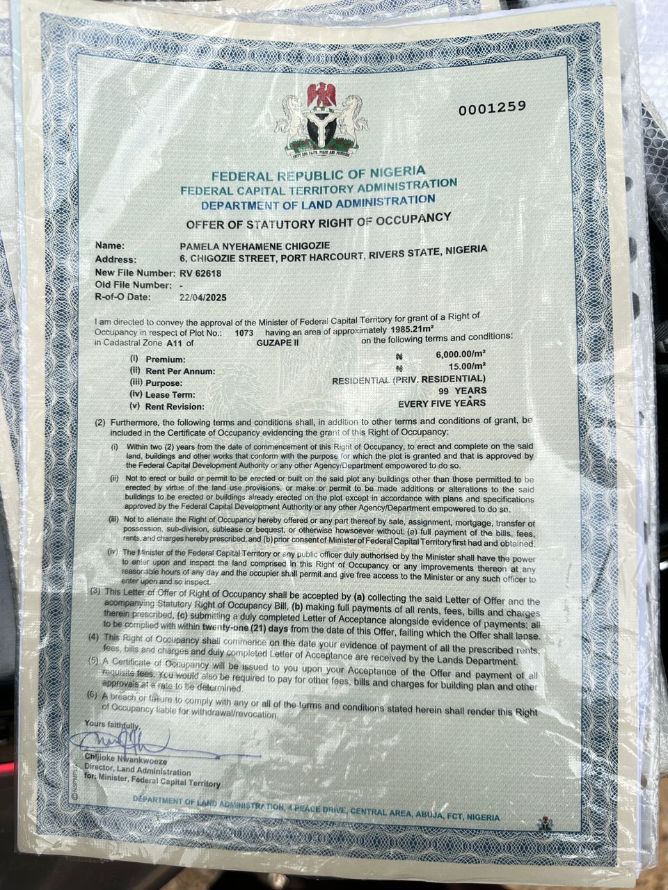 Land for Sale in Guzape 2, FCT cover picture