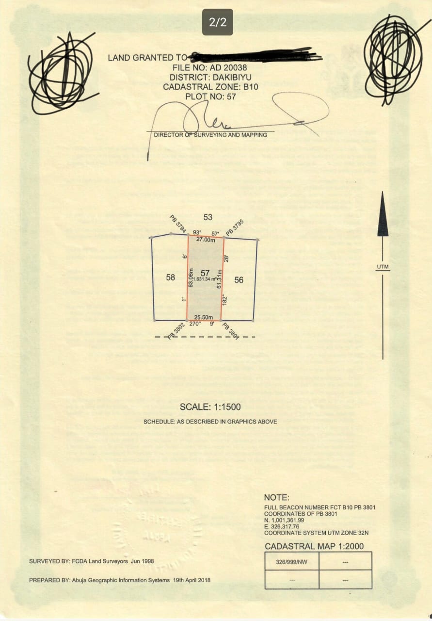 Land for Sale in Dakibiyu, FCT cover picture
