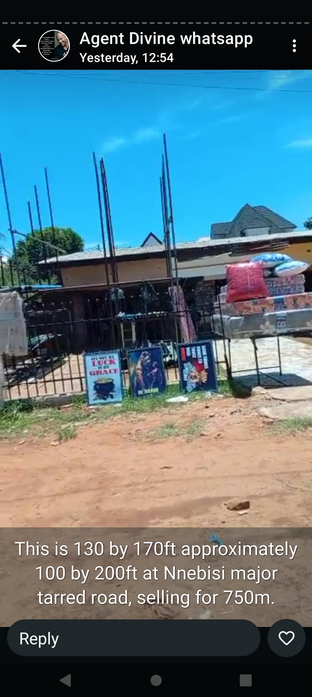 Land for Sale in 130ft by 170ft . Nnebisi major road, Delta cover picture