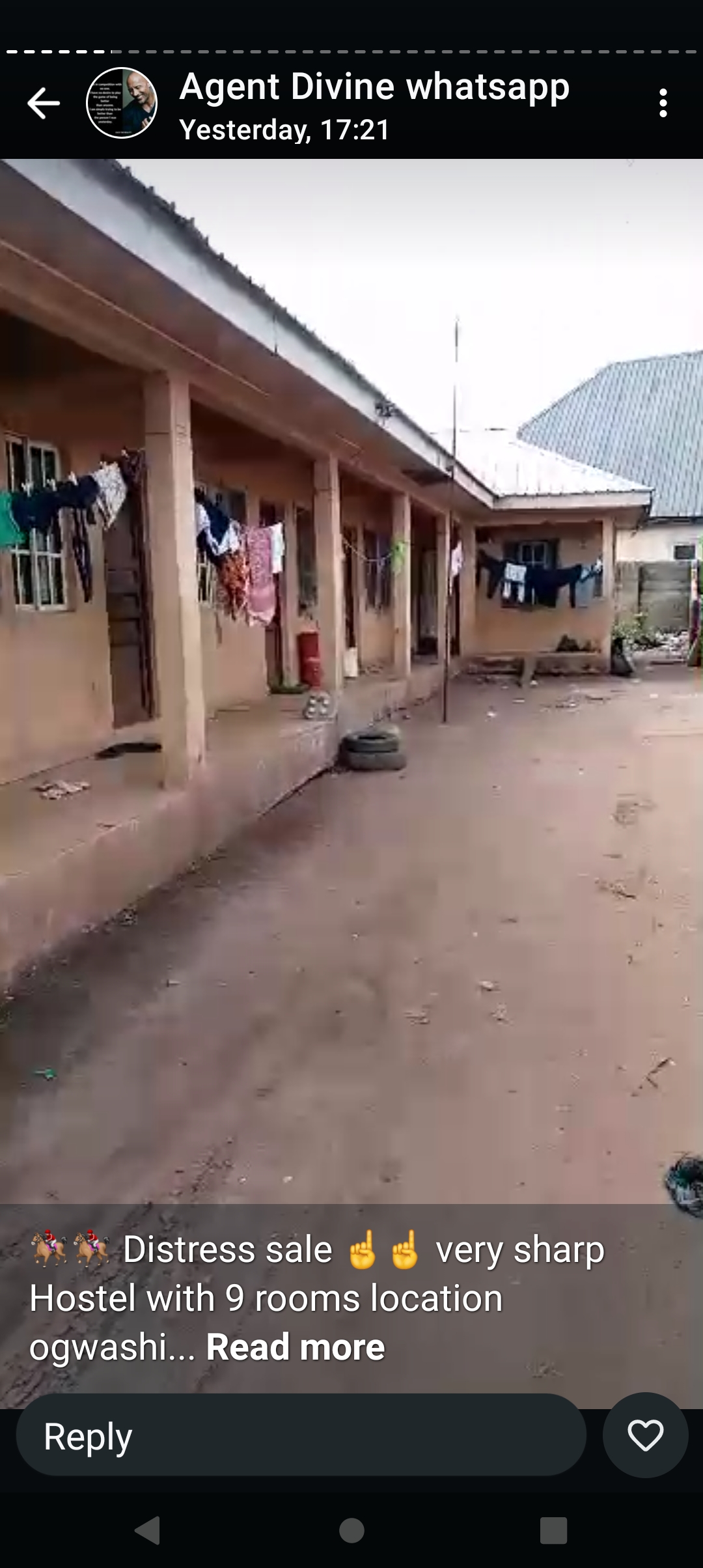 Hostel for Sale in 9 bedsitters at Ogwashi- Ukwu town., Delta cover picture