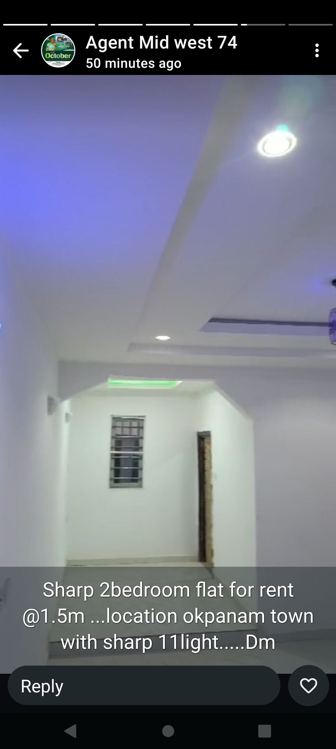 2 Bedroom Flat for Rent in Okpanam Town, Delta cover picture