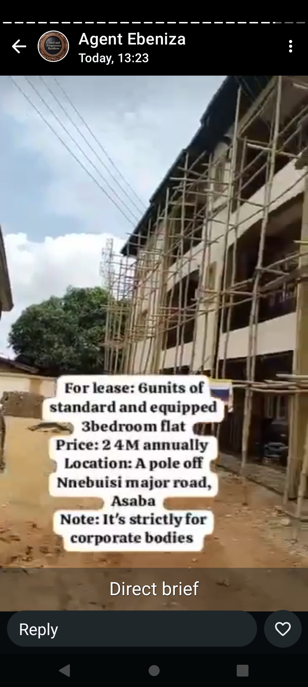 3 Bedroom Flat for Rent in Nnebisi road, Delta cover picture