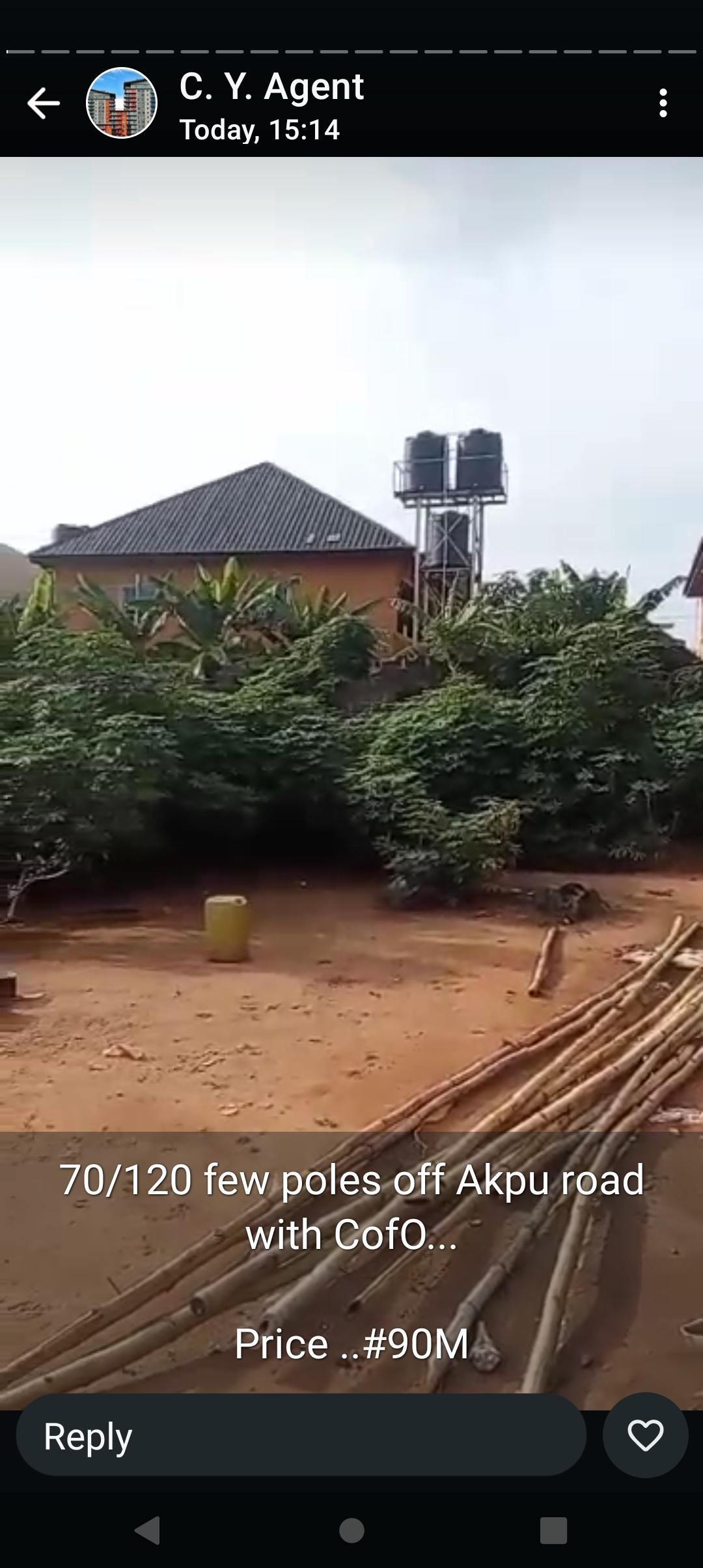 Land for Sale in Off Akpu road, Delta cover picture