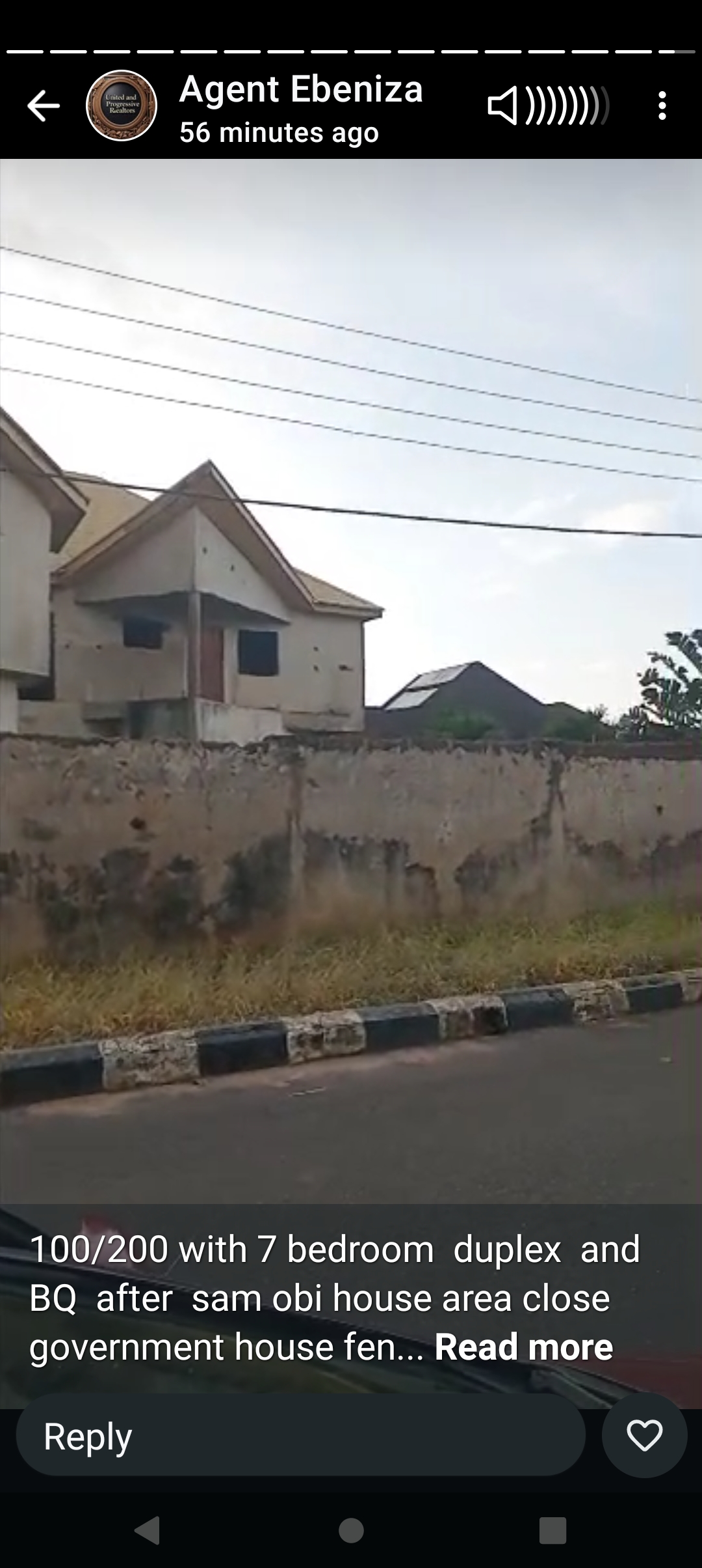 Land for Sale in 100 by 200 and uncompleted 7 bedroom duplex at GRA, Delta cover picture