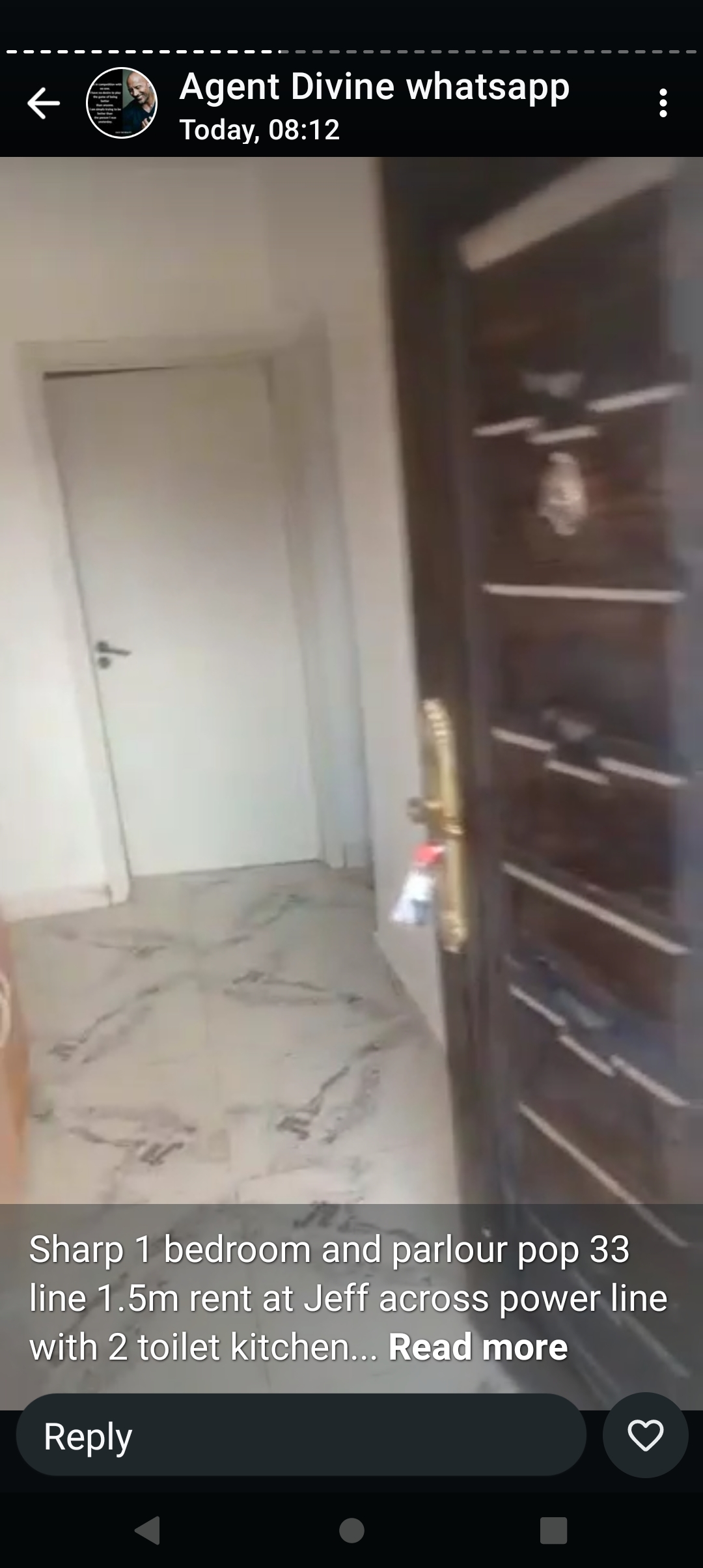 1 Bedroom Flat for Rent in Jeff across Koka, Delta cover picture