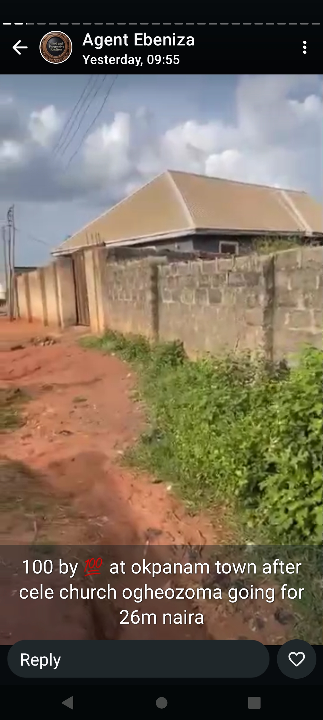 Land for Sale in Okpanam by cele church, Delta cover picture