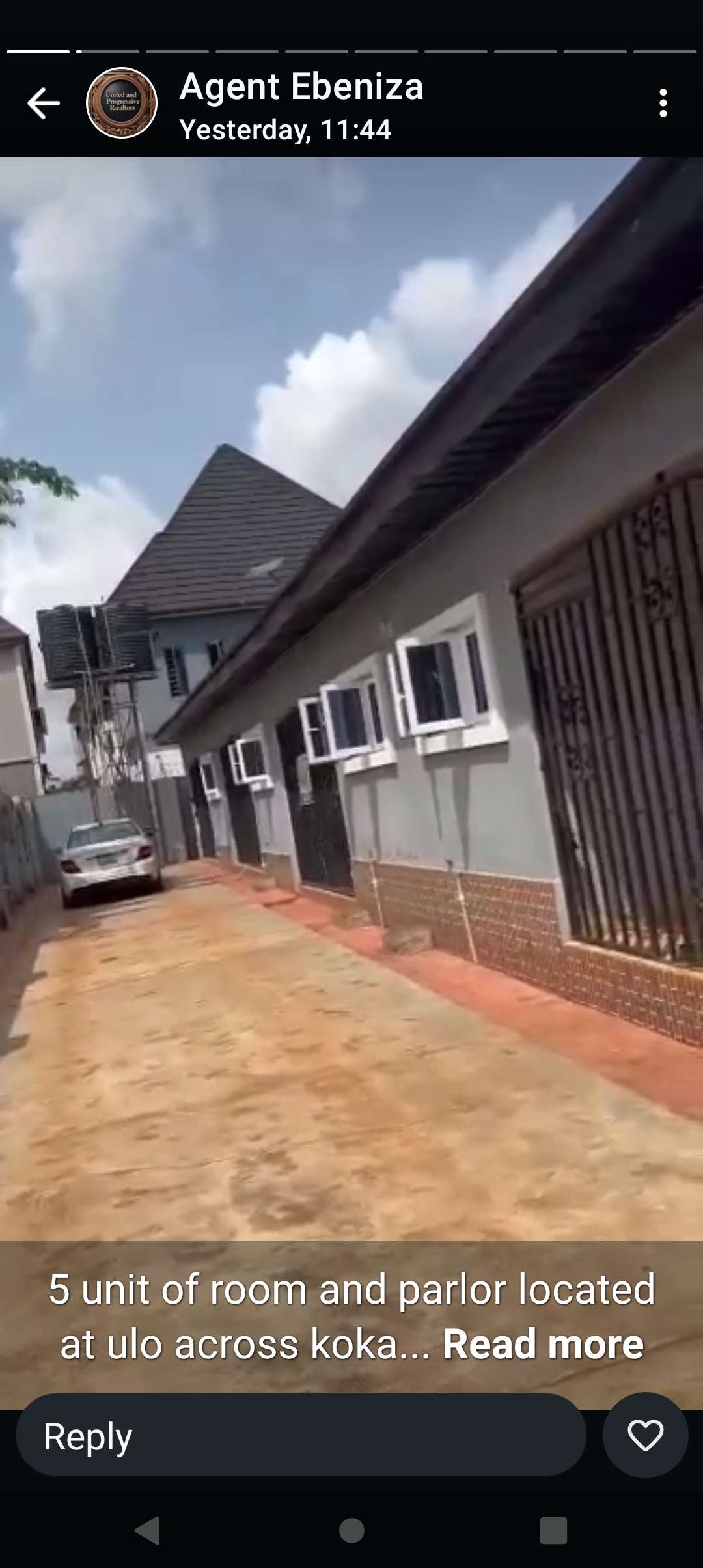 1 Bedroom Flat for Sale in 5 units of room and parlor at U.L.O. across koka, Delta cover picture