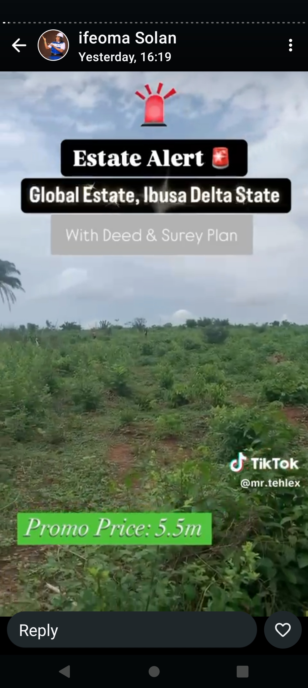 Land for Sale in Ibusa Road, Delta cover picture
