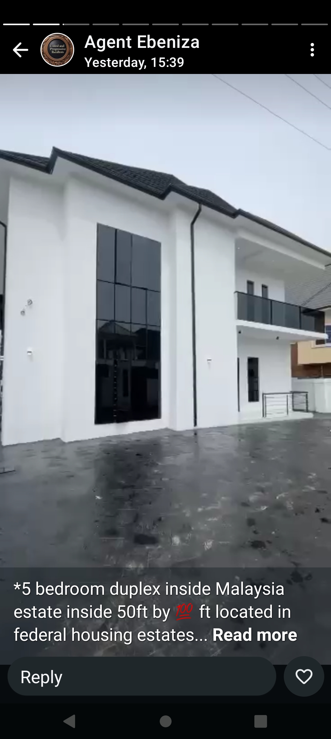 Duplex for Sale in 5 bed room duplex at Malaysia estate, Delta cover picture