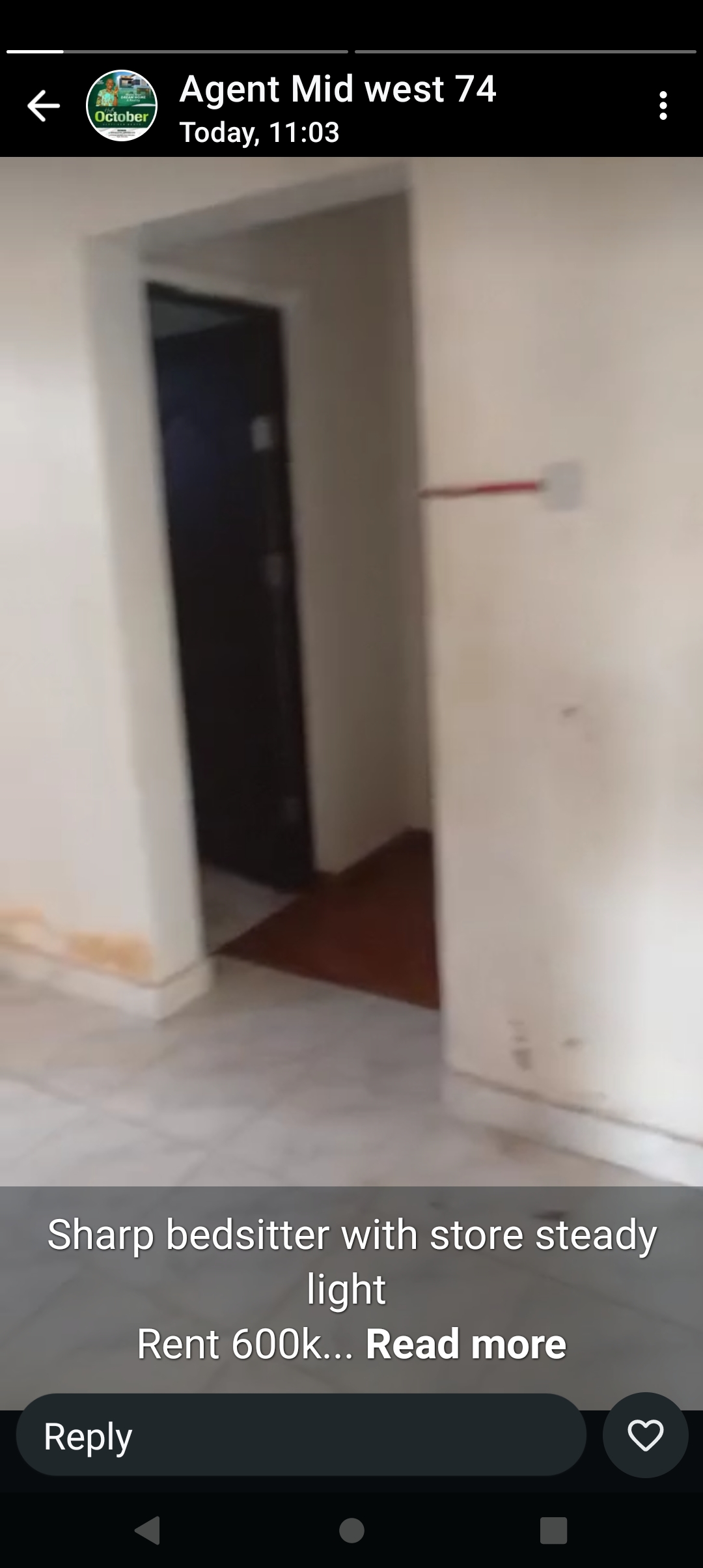 SelfContain for Rent in Corner stone, Delta cover picture