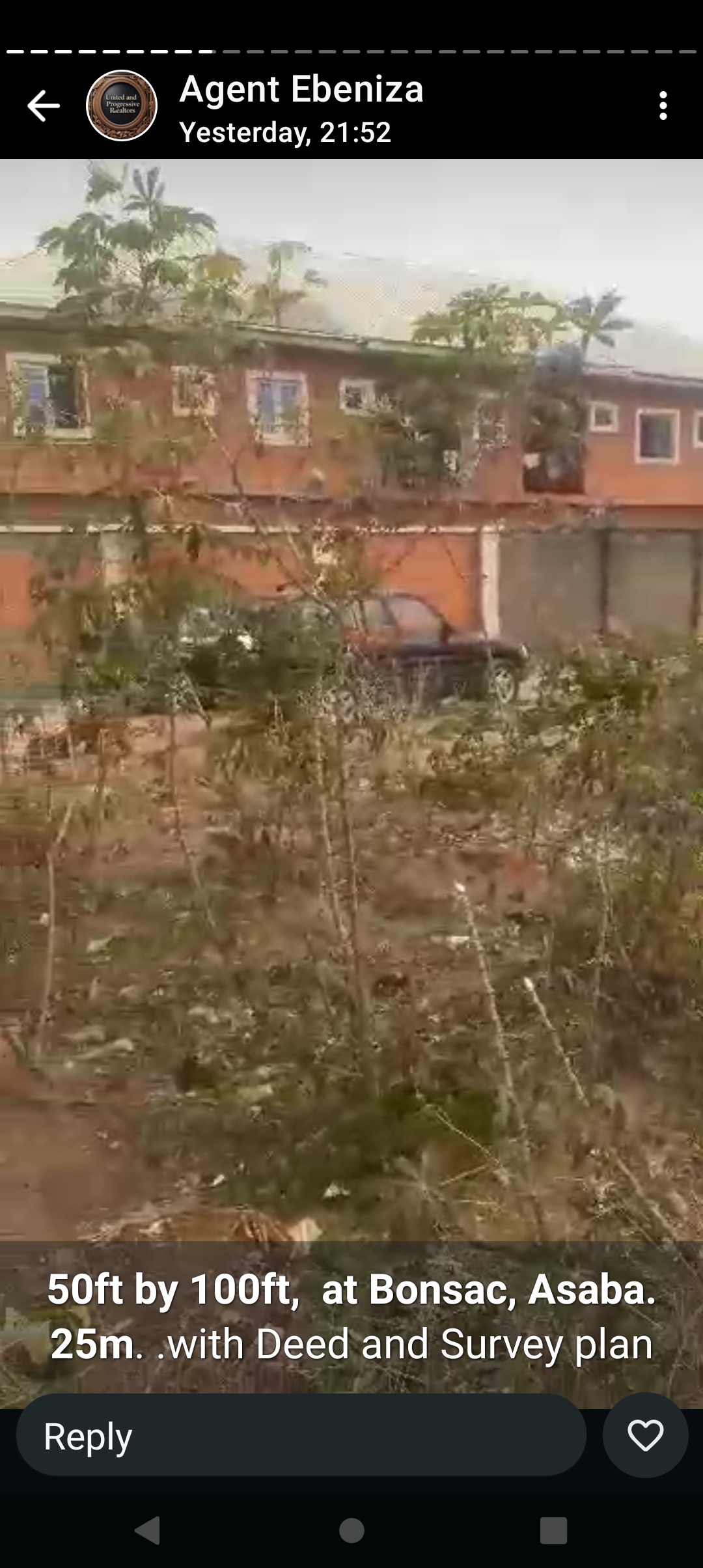 Land for Sale in 50 by 100 at Bonsac, Delta cover picture