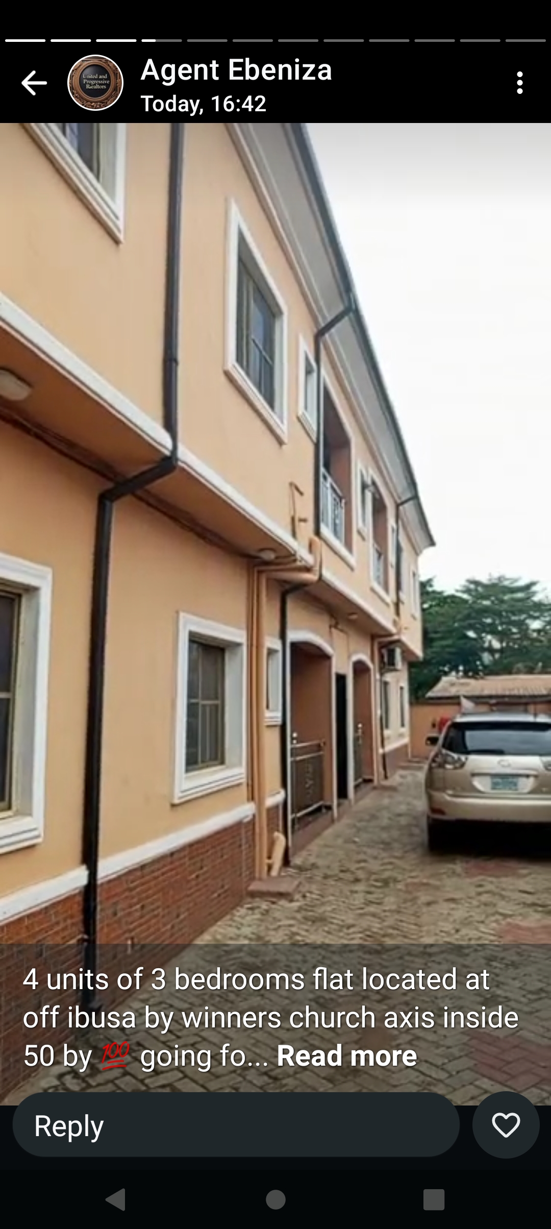 3 Bedroom Flat for Sale in 4 units of 3 bed at ibusa road close to winners, Delta cover picture
