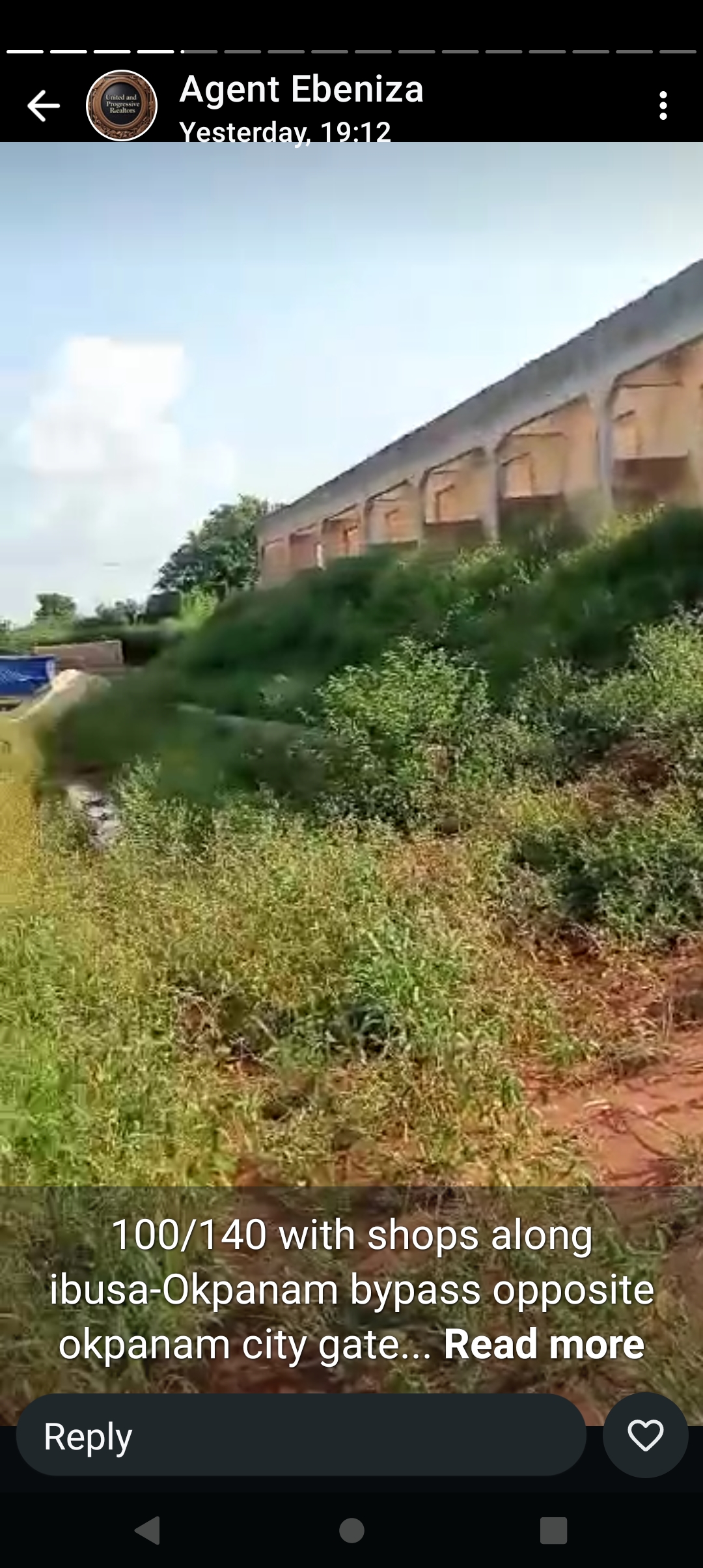 Land for Sale in 100 by 140 with line shop uncomplicated opp Okpanam city gate, Delta cover picture