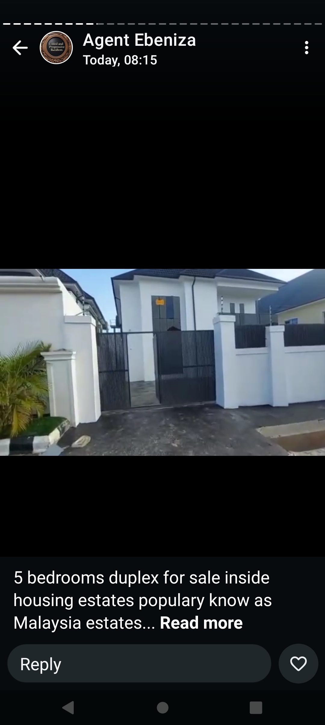 Duplex for Sale in 5 bed room duplex at Malaysia estate, Delta cover picture