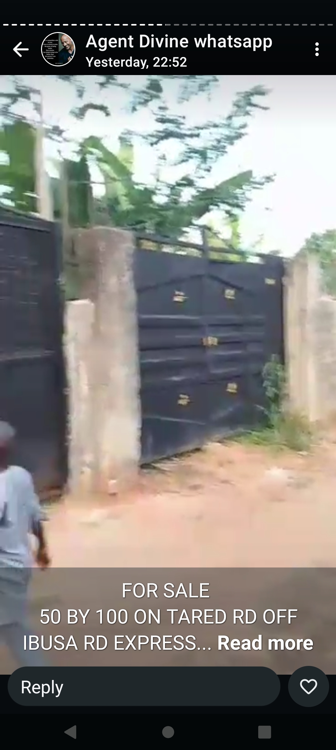 Land for Sale in Ibusa Road, Delta cover picture