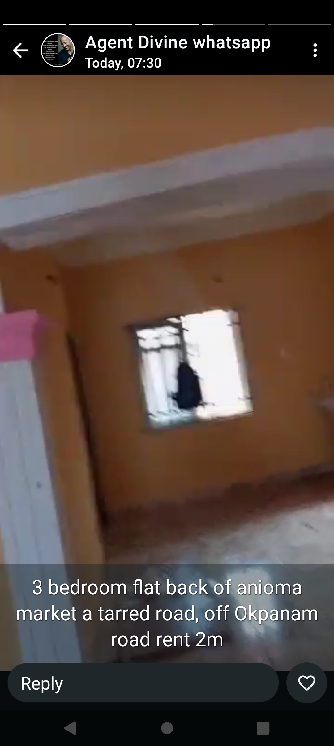 3 Bedroom Flat for Rent in Back of Anioma market, Delta cover picture