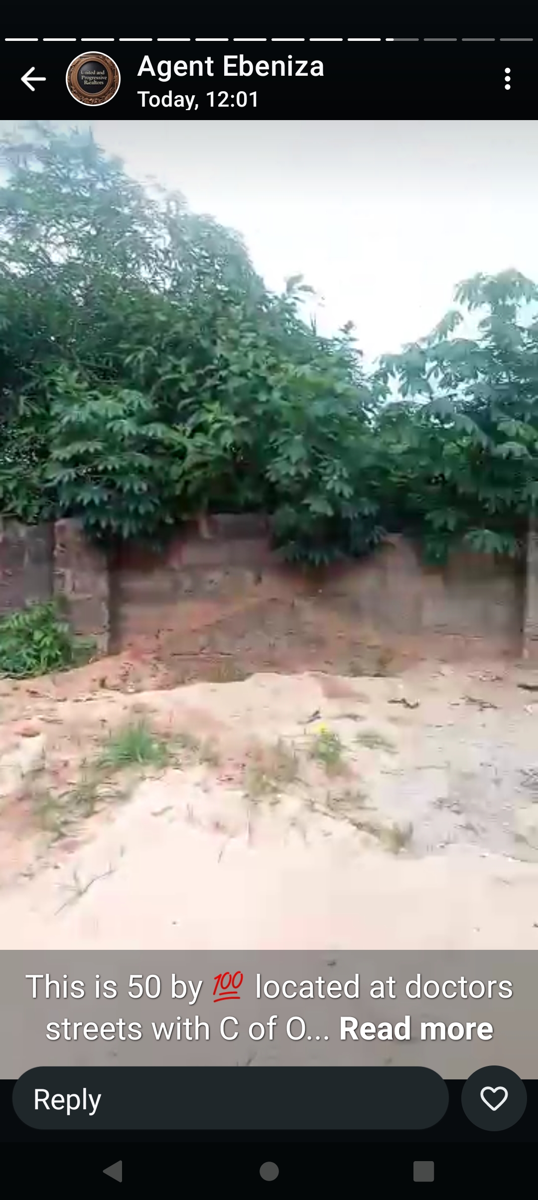 Land for Sale in Doctors street, Delta cover picture