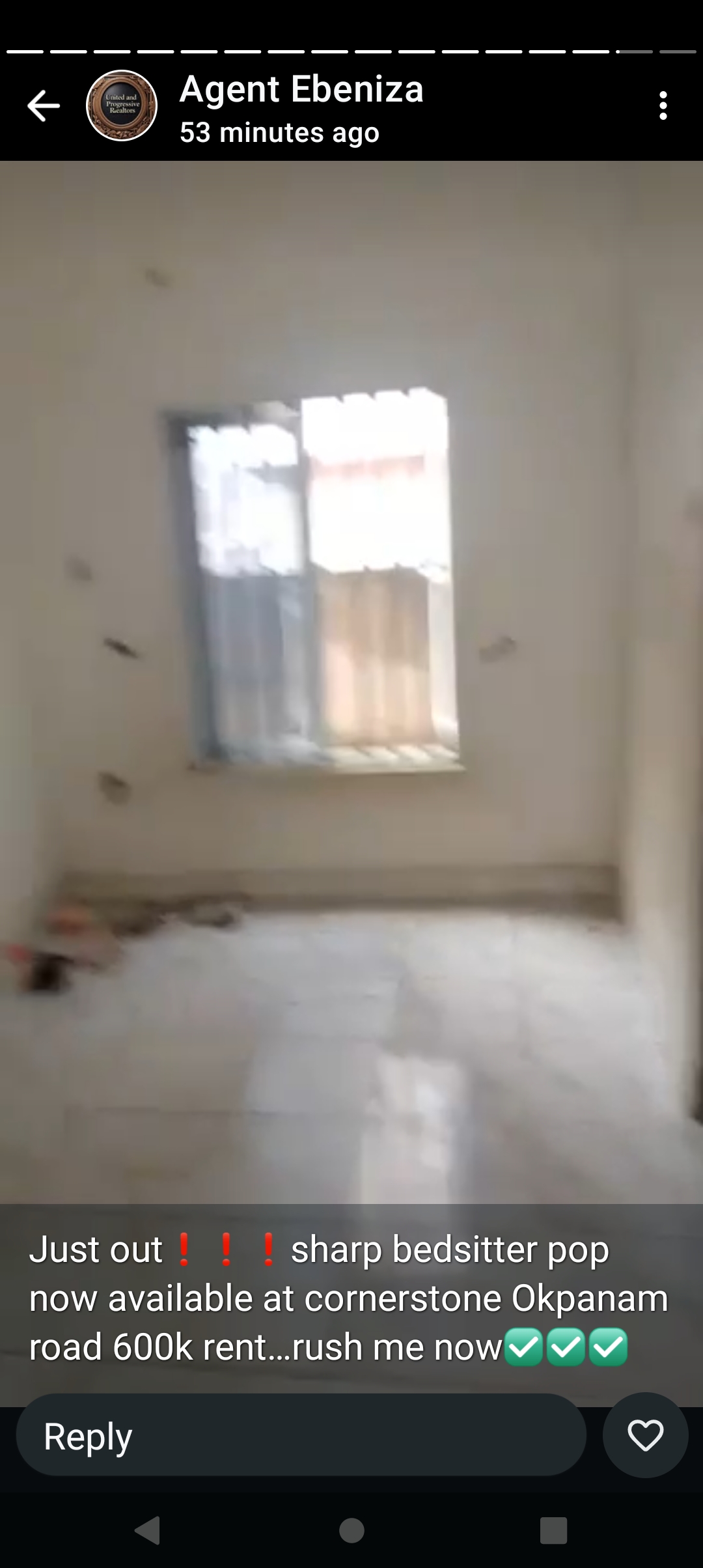 SelfContain for Rent in Corner stone Okpanam road, Delta cover picture