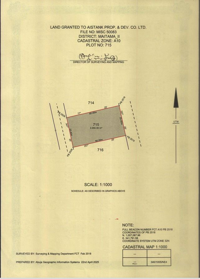 Land for Sale in Maitama 2, FCT cover picture