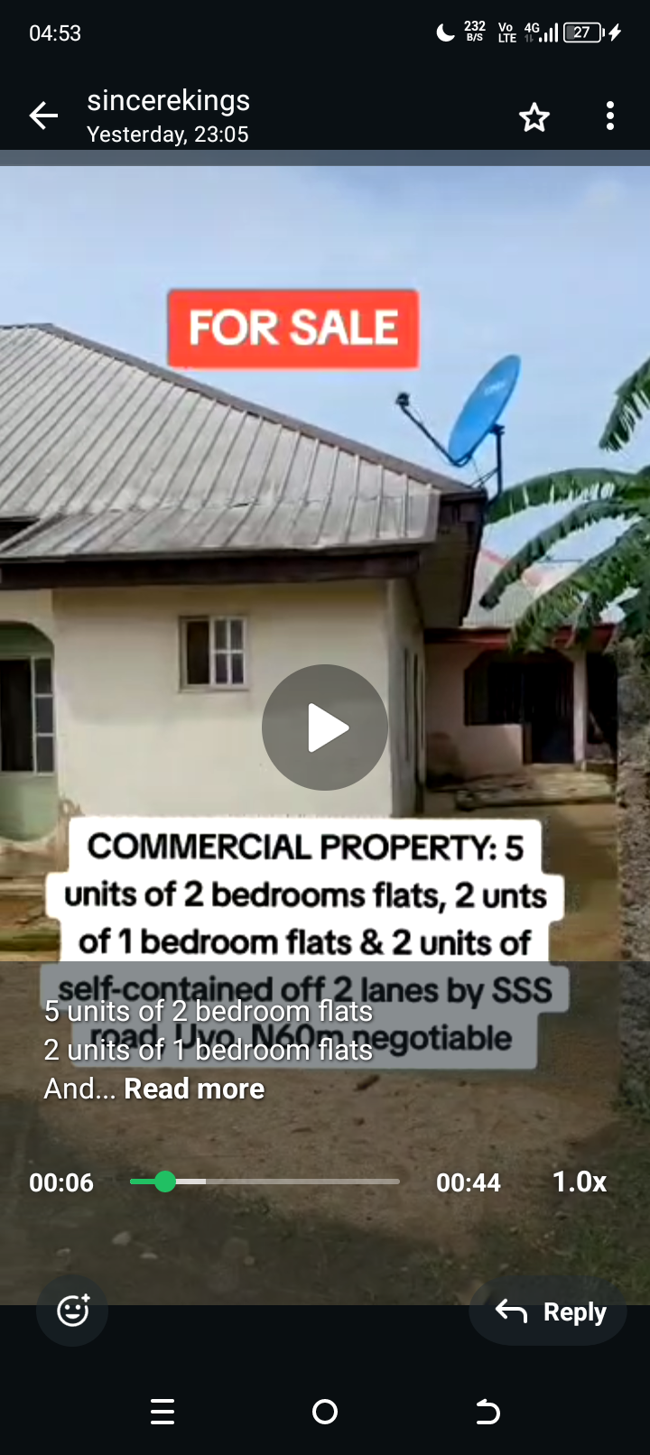 Bungalow for Sale in SSS road by 2 lane, Akwa Ibom cover picture