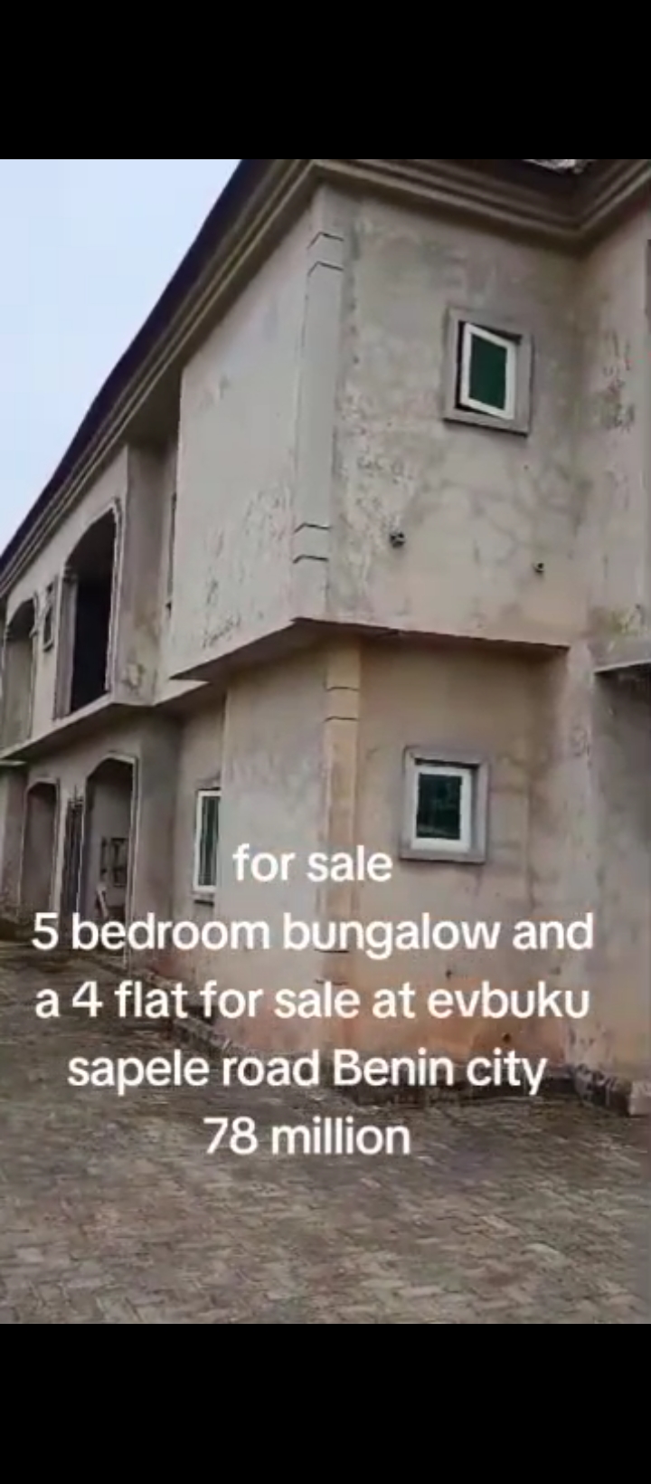 Bungalow for Sale in Evbhuku sapele road, Edo cover picture